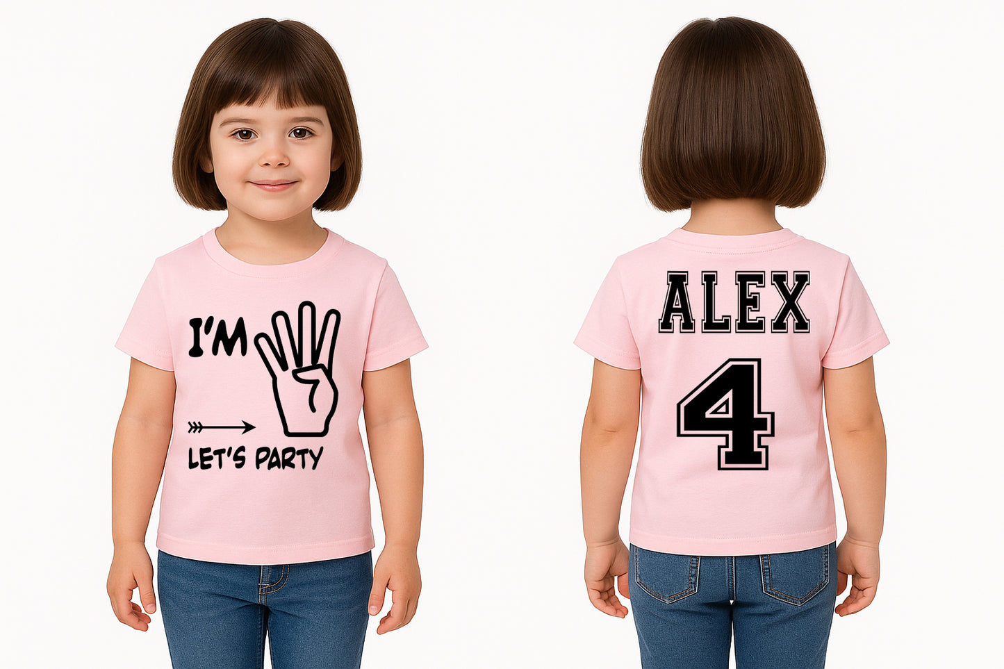 I'm Four Lets Party, 4th Birthday Shirt, Fourth Birthday Shirt, 4th Birthday Shirt, Fourth Birthday, Fourth Birthday, Unisex
