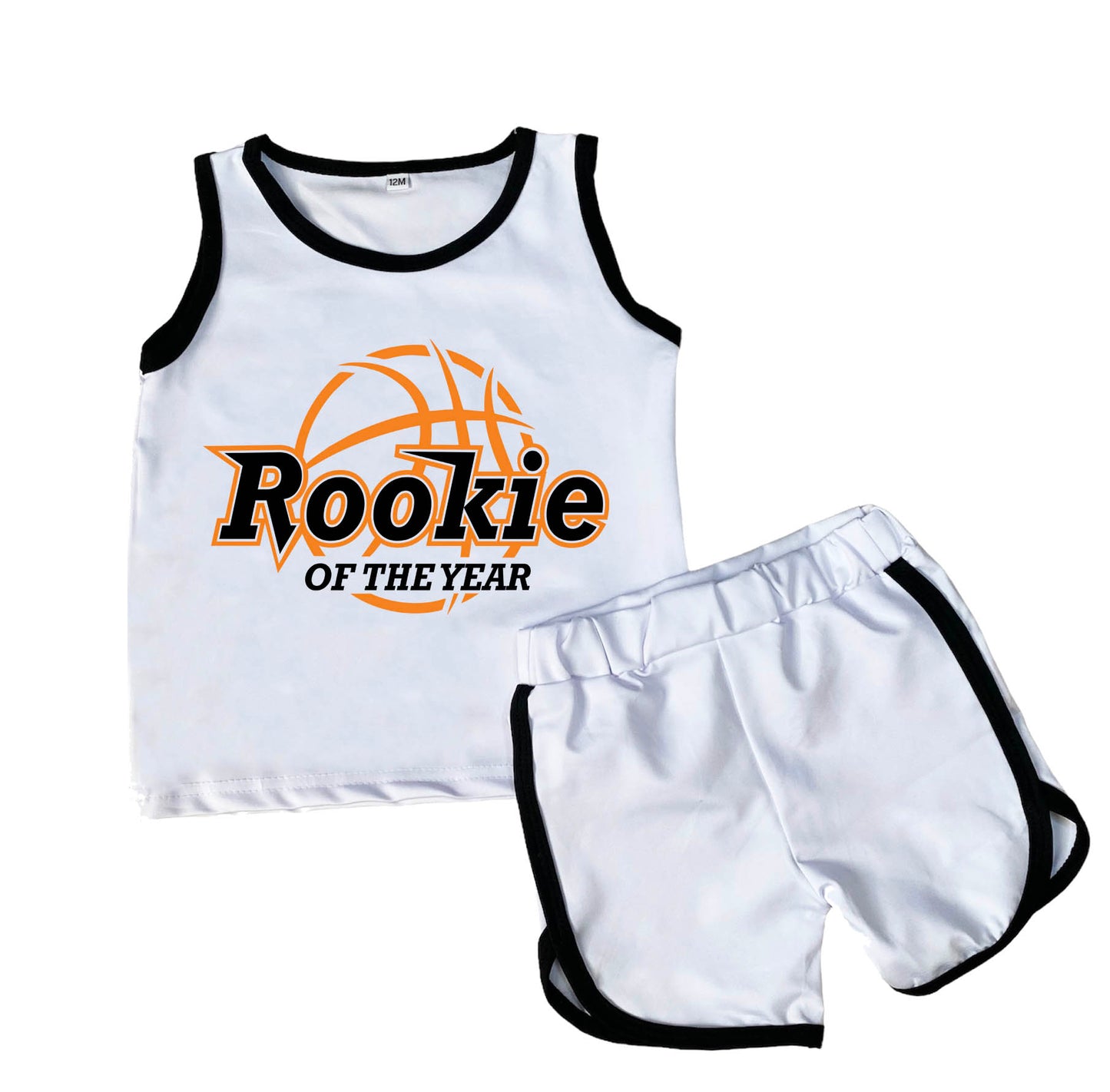 Personalized Rookie Of The Year Basketball Jersey, Custom Basketball Jersey and Shorts, Basketball Birthday Shirt, First Birthday Boy