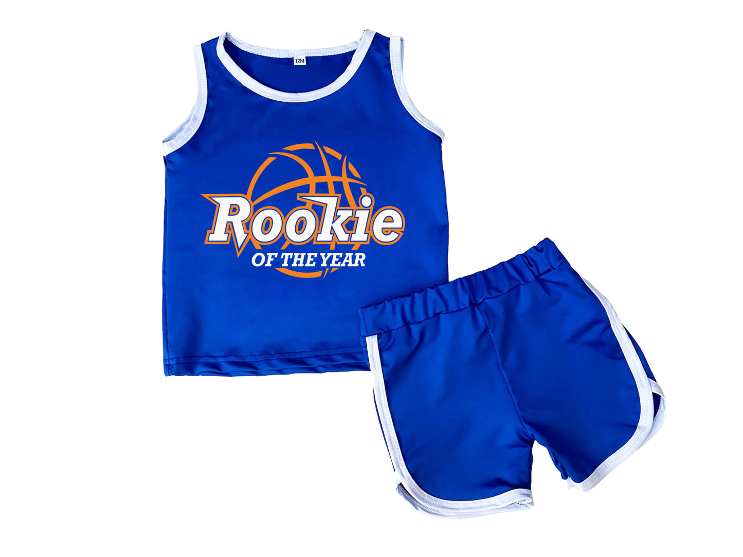 Personalized Rookie Of The Year Basketball Jersey, Custom Basketball Jersey and Shorts, Basketball Birthday Shirt, First Birthday Boy