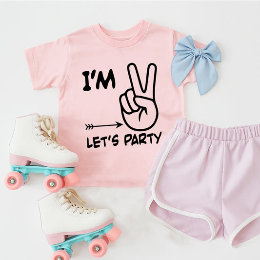 I'm Two Lets Party Pink, 2nd Birthday Shirt, Second Birthday Shirt, 2nd Birthday Shirt, Second Birthday, Second Birthday, Girls