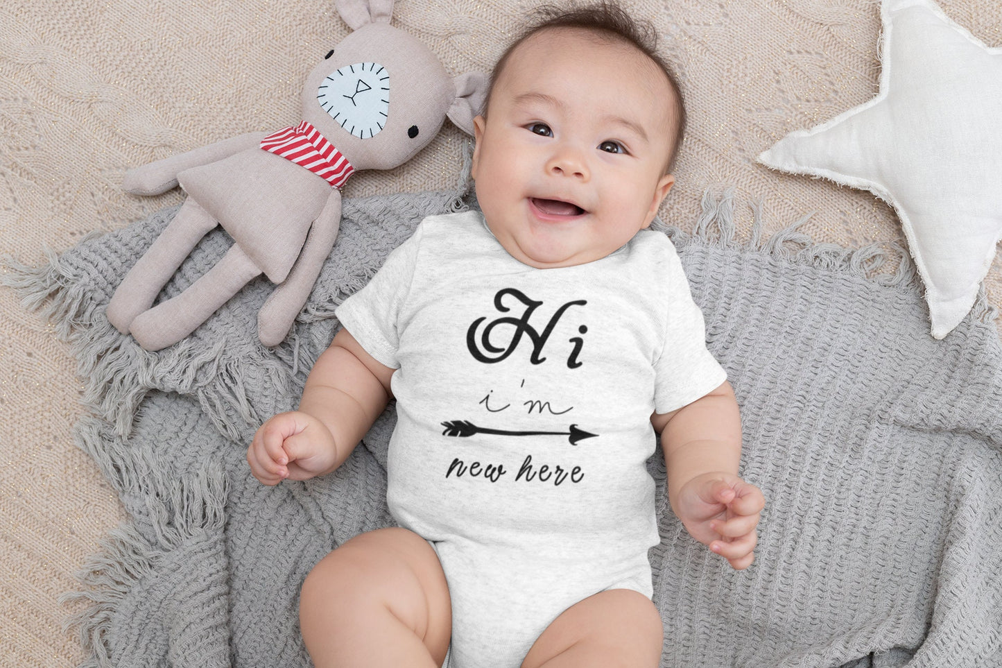 I'm New Here, Baby Coming Home Outfit, Newborn Coming Home Outfit, Baby Clothes, Personalized Newborn Outfit Baby Outfits