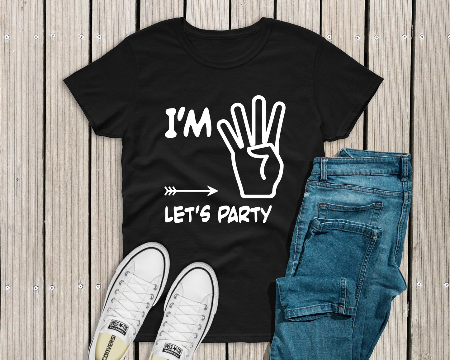 I'm Four Lets Party, 4th Birthday Shirt, Fourth Birthday Shirt, 4th Birthday Shirt, Fourth Birthday, Fourth Birthday, Unisex