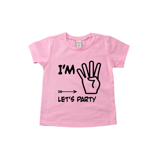 I'm Four Lets Party Pink, 4th Birthday Shirt, Fourth Birthday Shirt, 4th Birthday Shirt, Fourth Birthday, Fourth Birthday, Girls