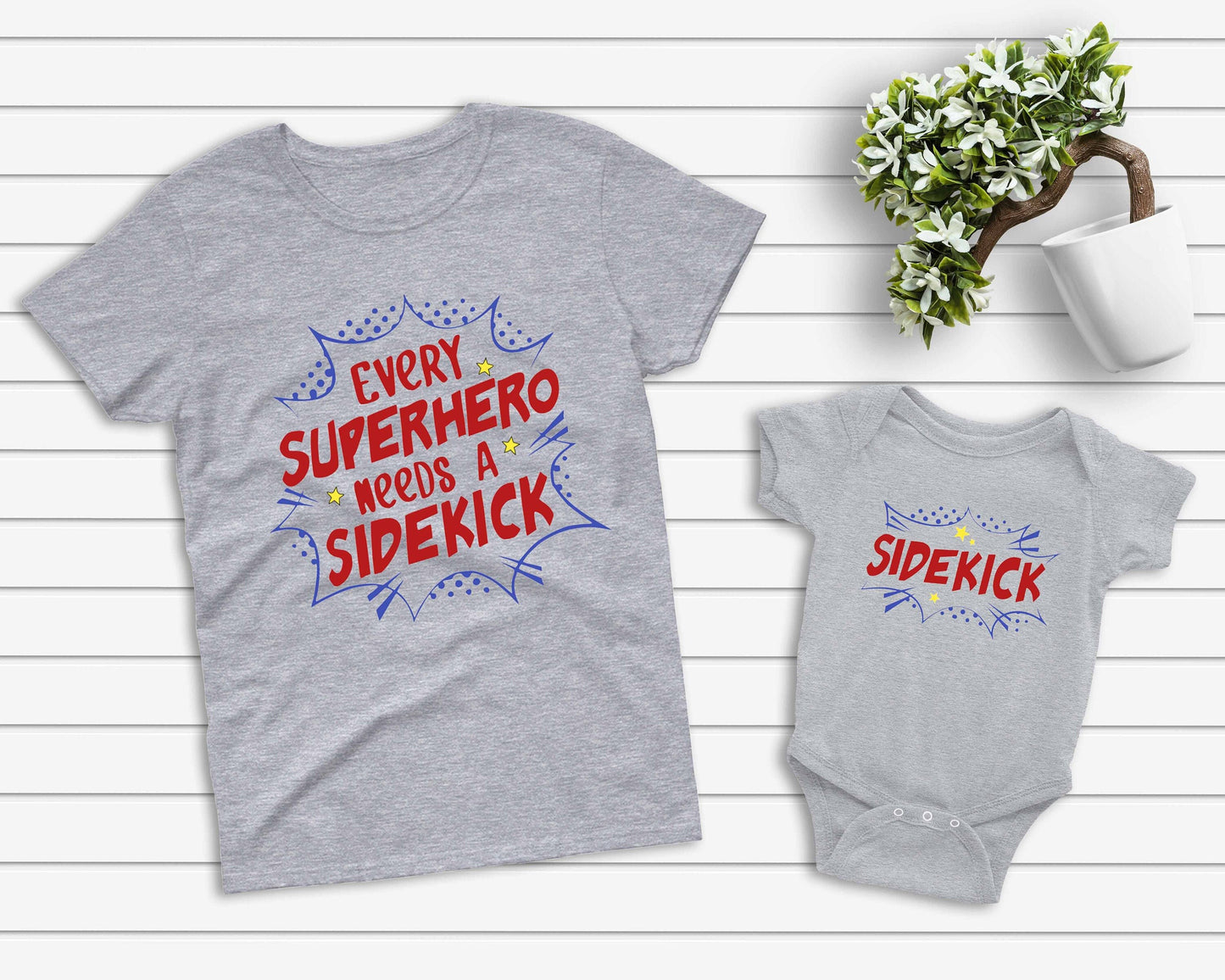 Every Super Hero Needs a Sidekick, Side Kick Kid's Shirt, Sibling Shirts, Big Brother,  Big Sister, Little Brother, Little Sister, Shirt