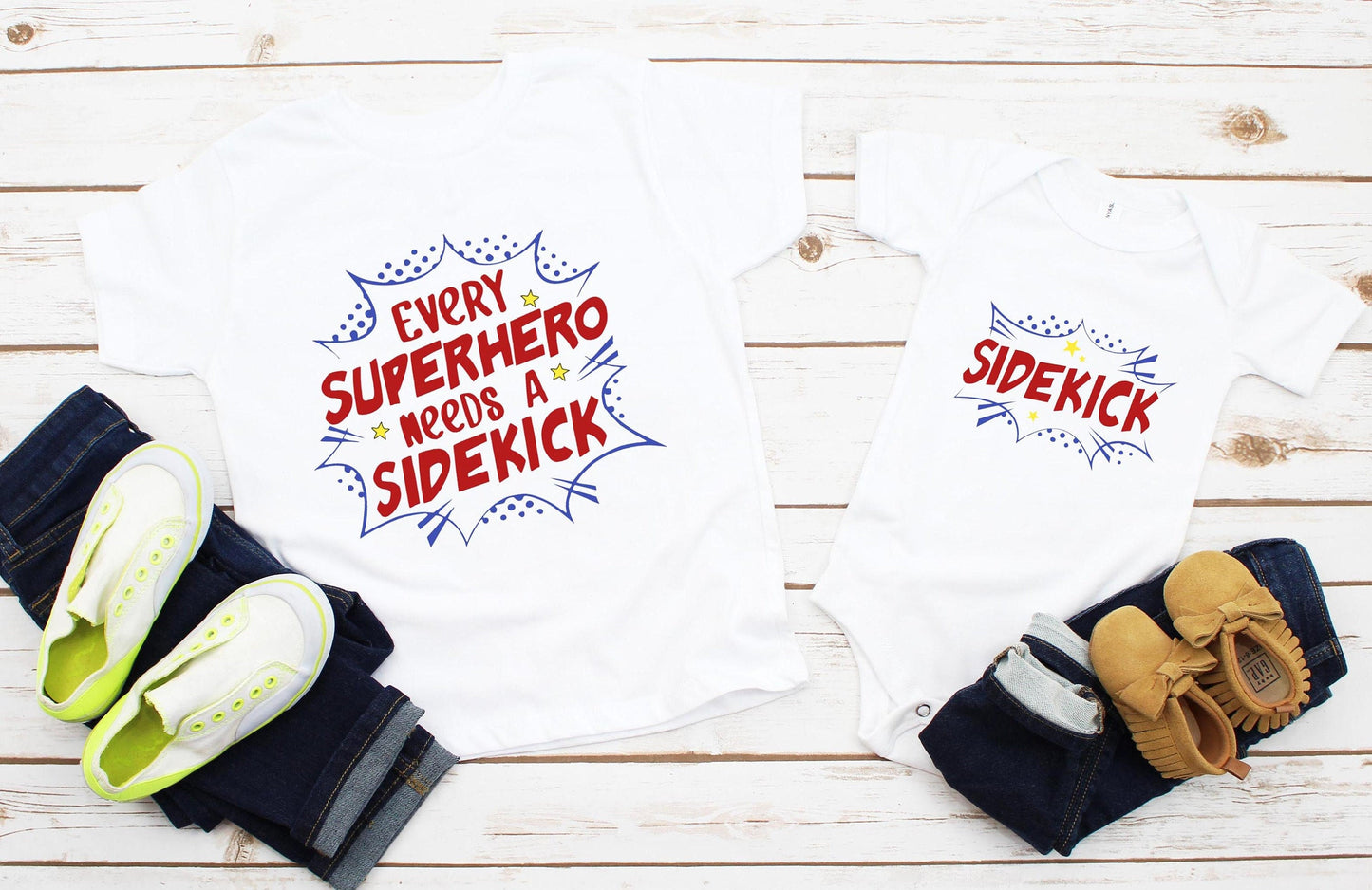 Every Super Hero Needs a Sidekick, Side Kick Kid's Shirt, Sibling Shirts, Big Brother,  Big Sister, Little Brother, Little Sister, Shirt