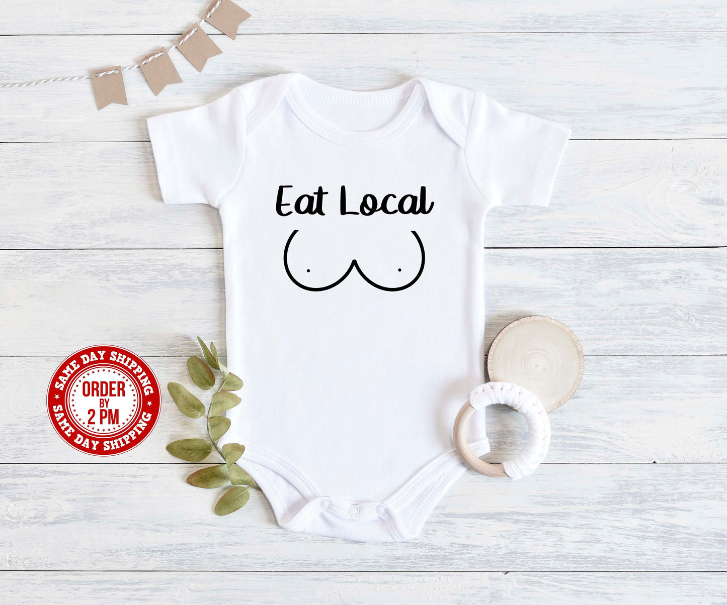 Eat Local Bodysuit, Breastfeeding Bodysuit, Nursing Toddler Shirt, Funny Baby Bodysuit, Expecting Mother To Be Gift, Cute Baby Shower Gift