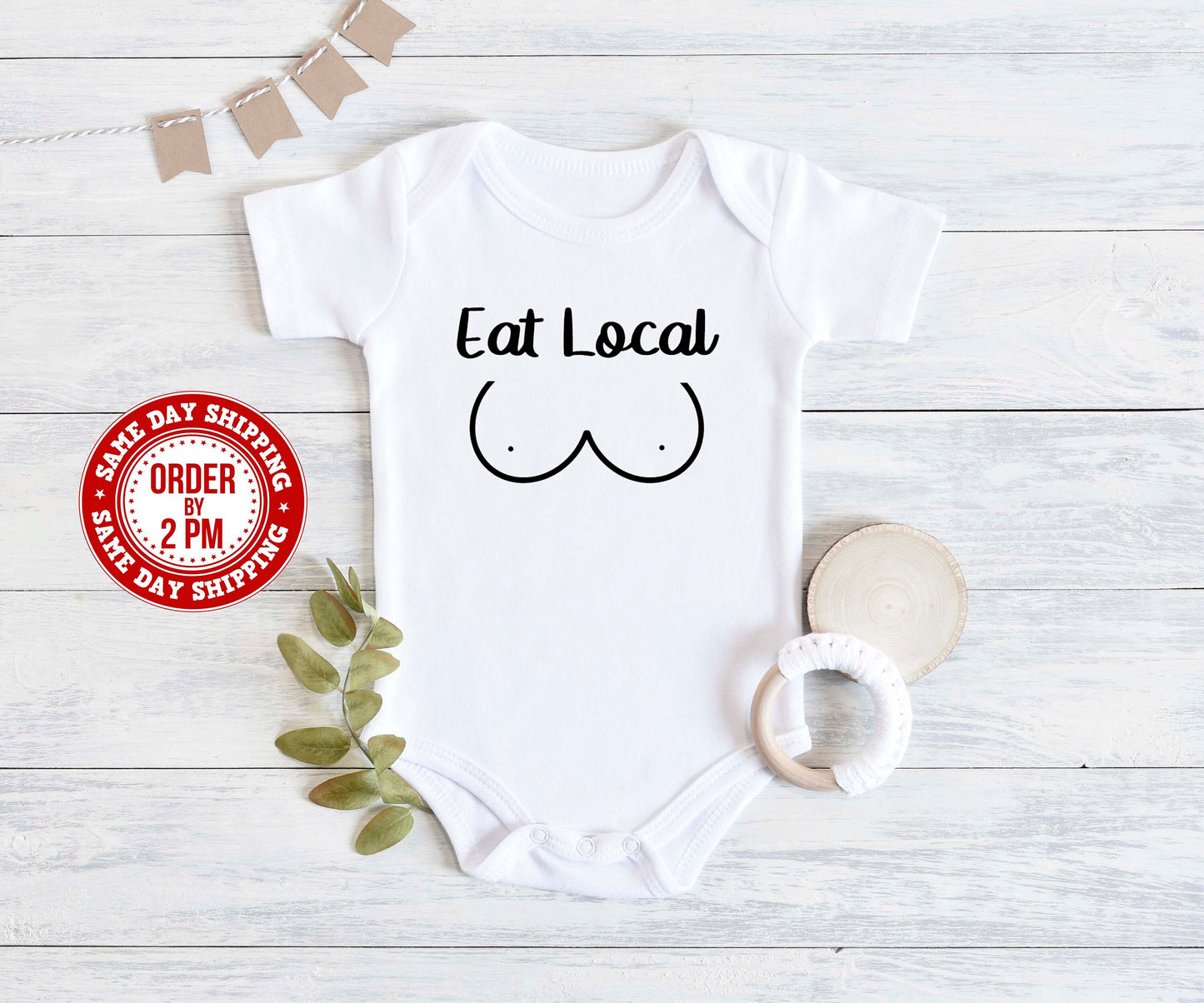 Eat Local Bodysuit, Breastfeeding Bodysuit, Nursing Toddler Shirt, Funny Baby Bodysuit, Expecting Mother To Be Gift, Cute Baby Shower Gift