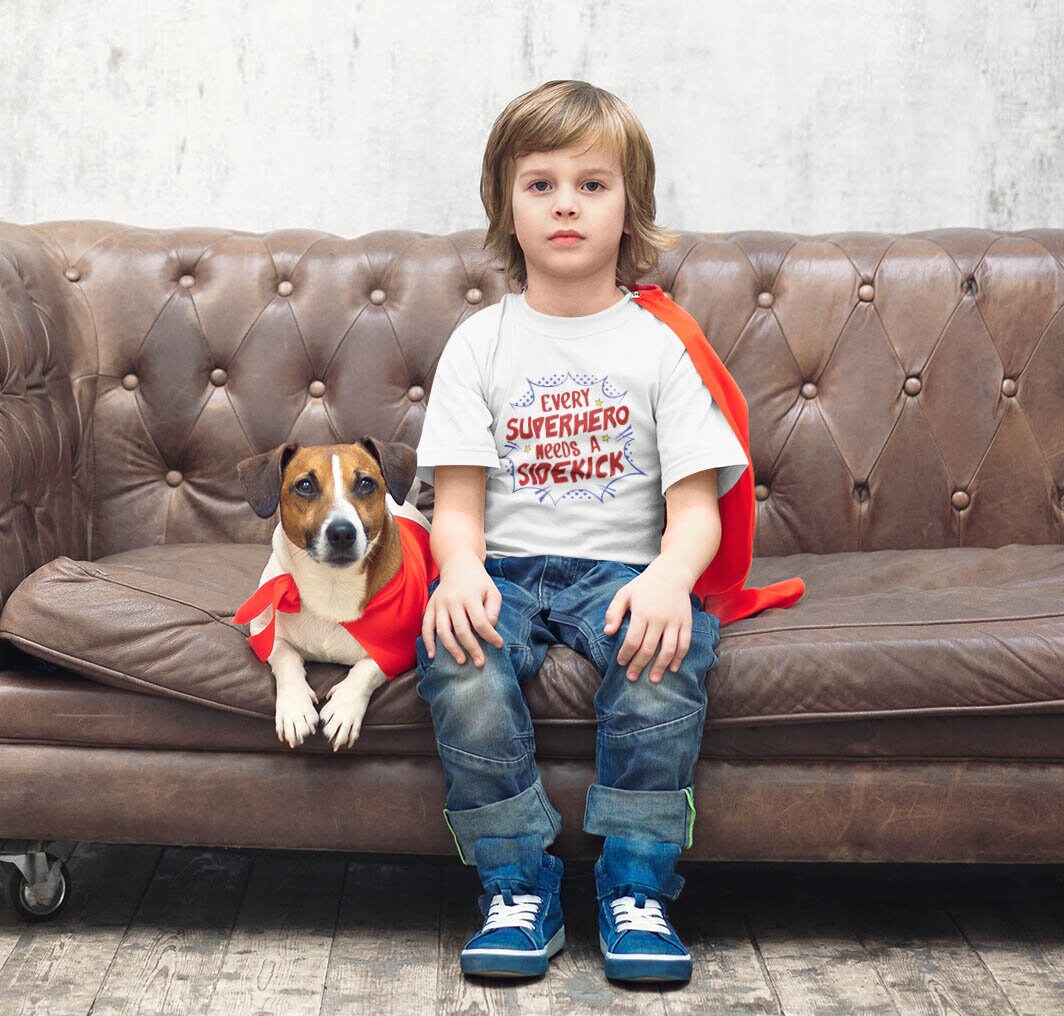 Every Super Hero Needs a Sidekick, Side Kick Kid's Shirt, Sibling Shirts, Big Brother,  Big Sister, Little Brother, Little Sister, Shirt