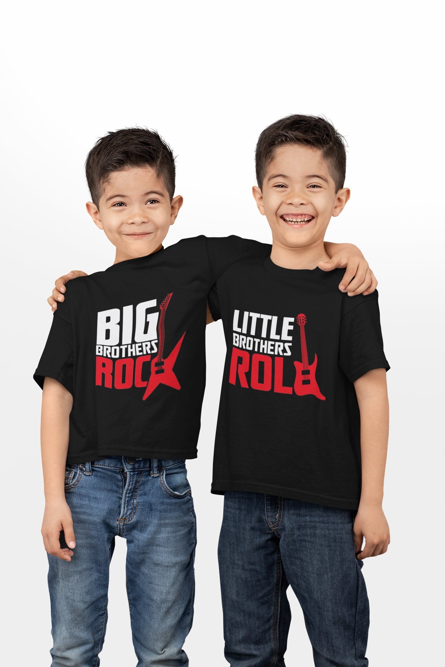 Big Brothers Rock Little Brothers Roll, Matching Set, Rock and Roll, Kid's Shirt, Sibling Shirts, Big Brother, Little Brother, Shirt
