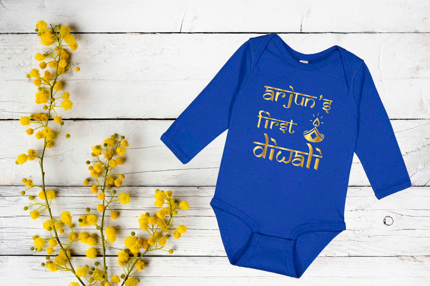 My First Diwali, Personalized Diwali Bodysuit, My 1st Diwali, Kurta Bodysuit, Indian Diwali Wear, Baby Bodysuit, Unisex Bodysuit