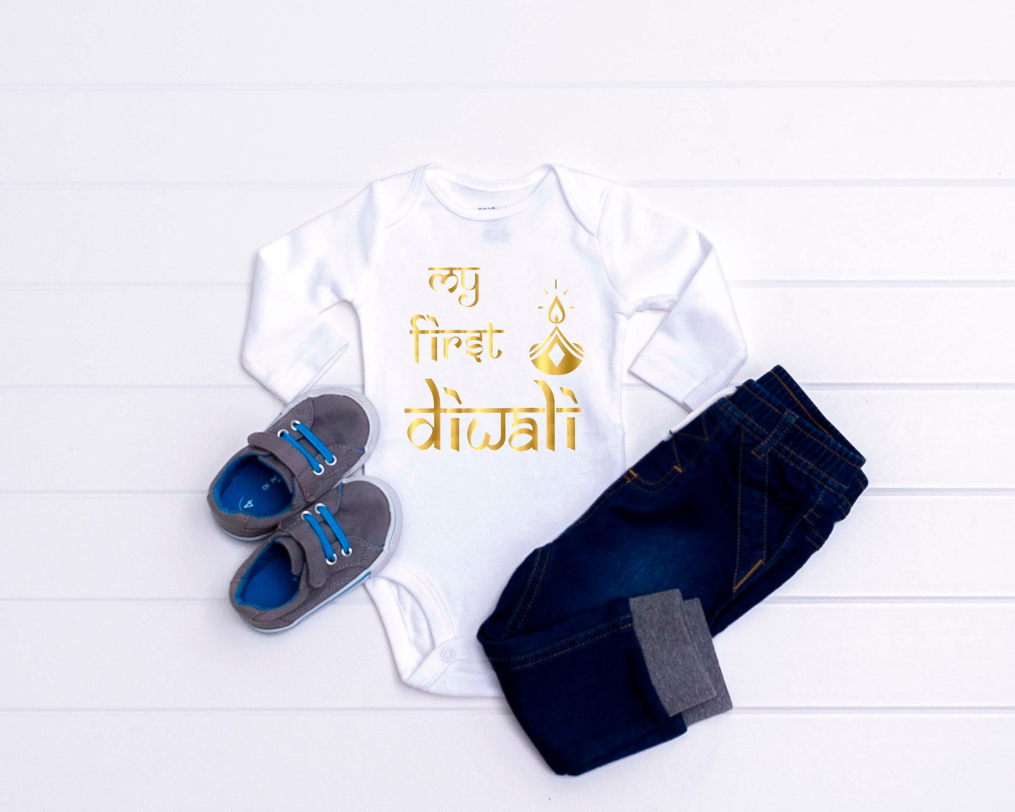 My First Diwali, Personalized Diwali Bodysuit, My 1st Diwali, Kurta Bodysuit, Indian Diwali Wear, Baby Bodysuit, Unisex Bodysuit