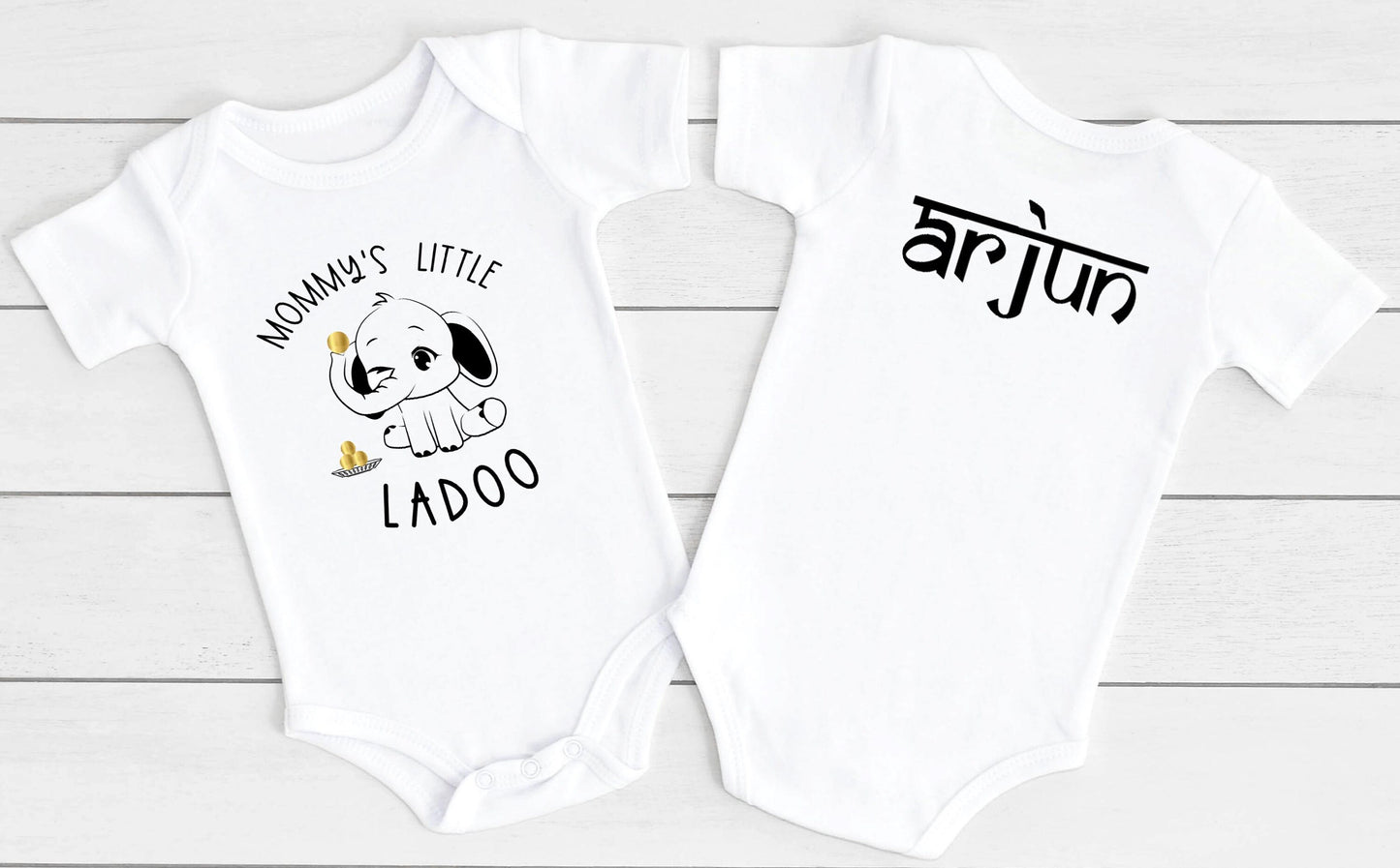 Mommy's Little Ladoo, Masi's Little Ladoo, Personalized Ladoo Bodysuit, Kaka / Nani / Mommy's Ladoo, Kurta Bodysuit, Indian Baby Wear