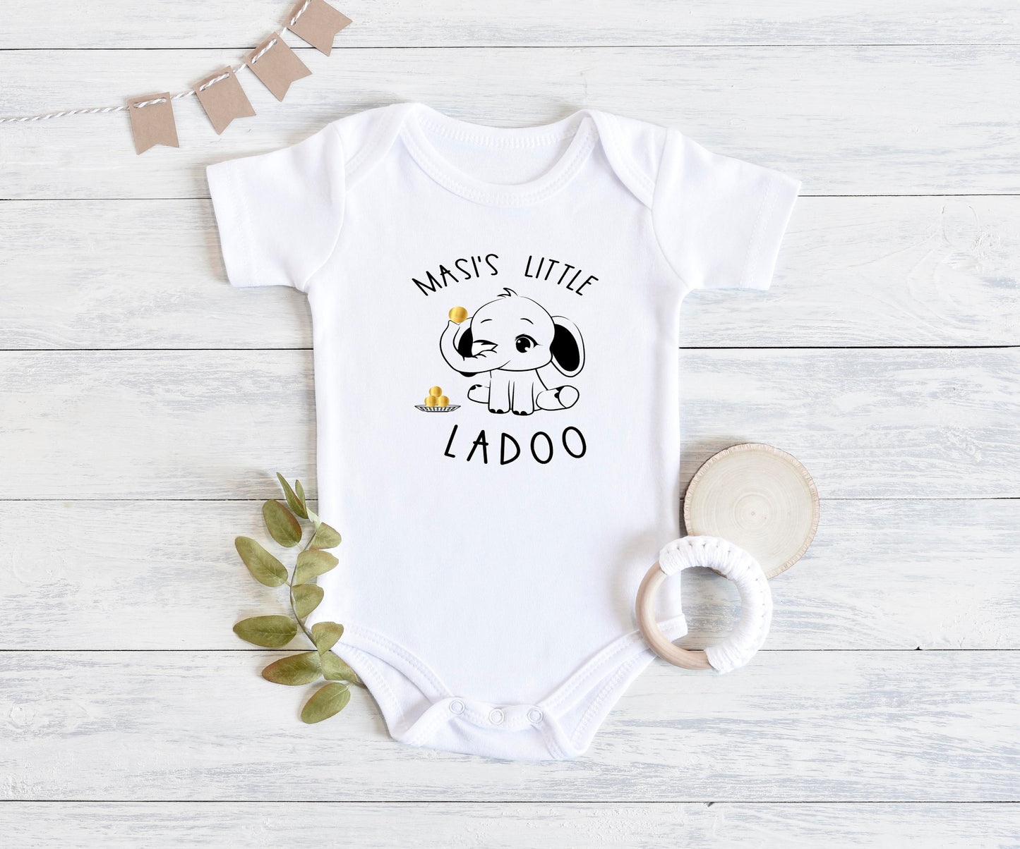 Mommy's Little Ladoo, Masi's Little Ladoo, Personalized Ladoo Bodysuit, Kaka / Nani / Mommy's Ladoo, Kurta Bodysuit, Indian Baby Wear
