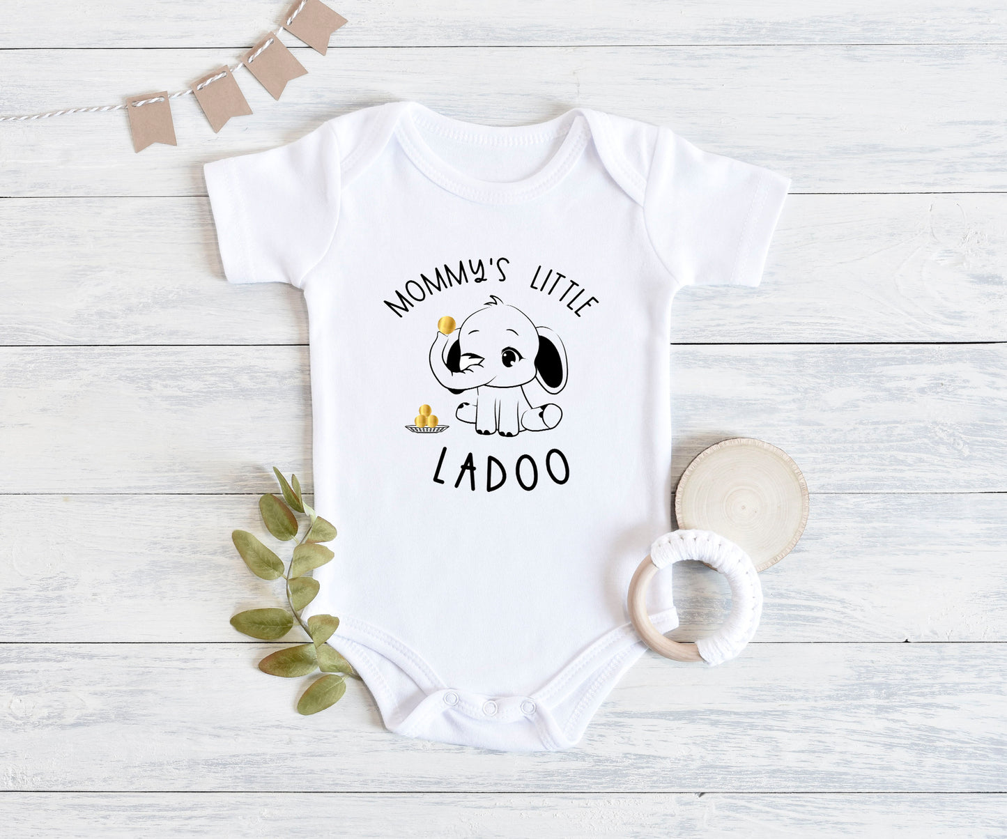 Mommy's Little Ladoo, Masi's Little Ladoo, Personalized Ladoo Bodysuit, Kaka / Nani / Mommy's Ladoo, Kurta Bodysuit, Indian Baby Wear