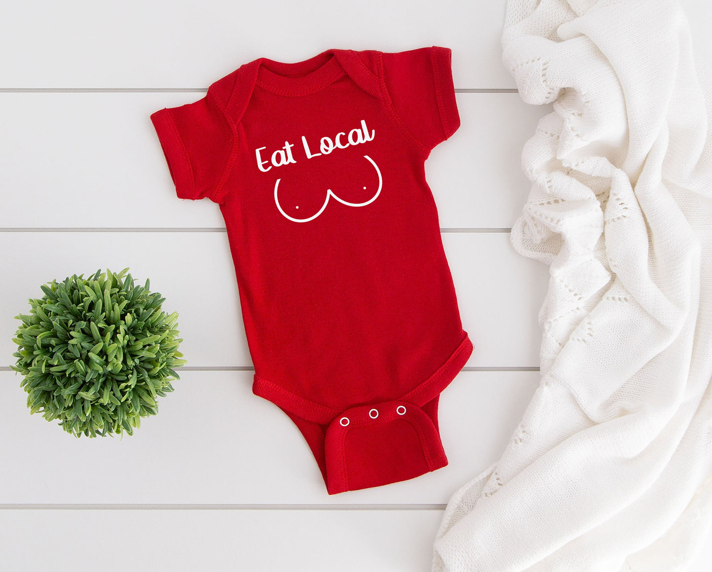 Eat Local Bodysuit, Breastfeeding Bodysuit, Nursing Toddler Shirt, Funny Baby Bodysuit, Expecting Mother To Be Gift, Cute Baby Shower Gift