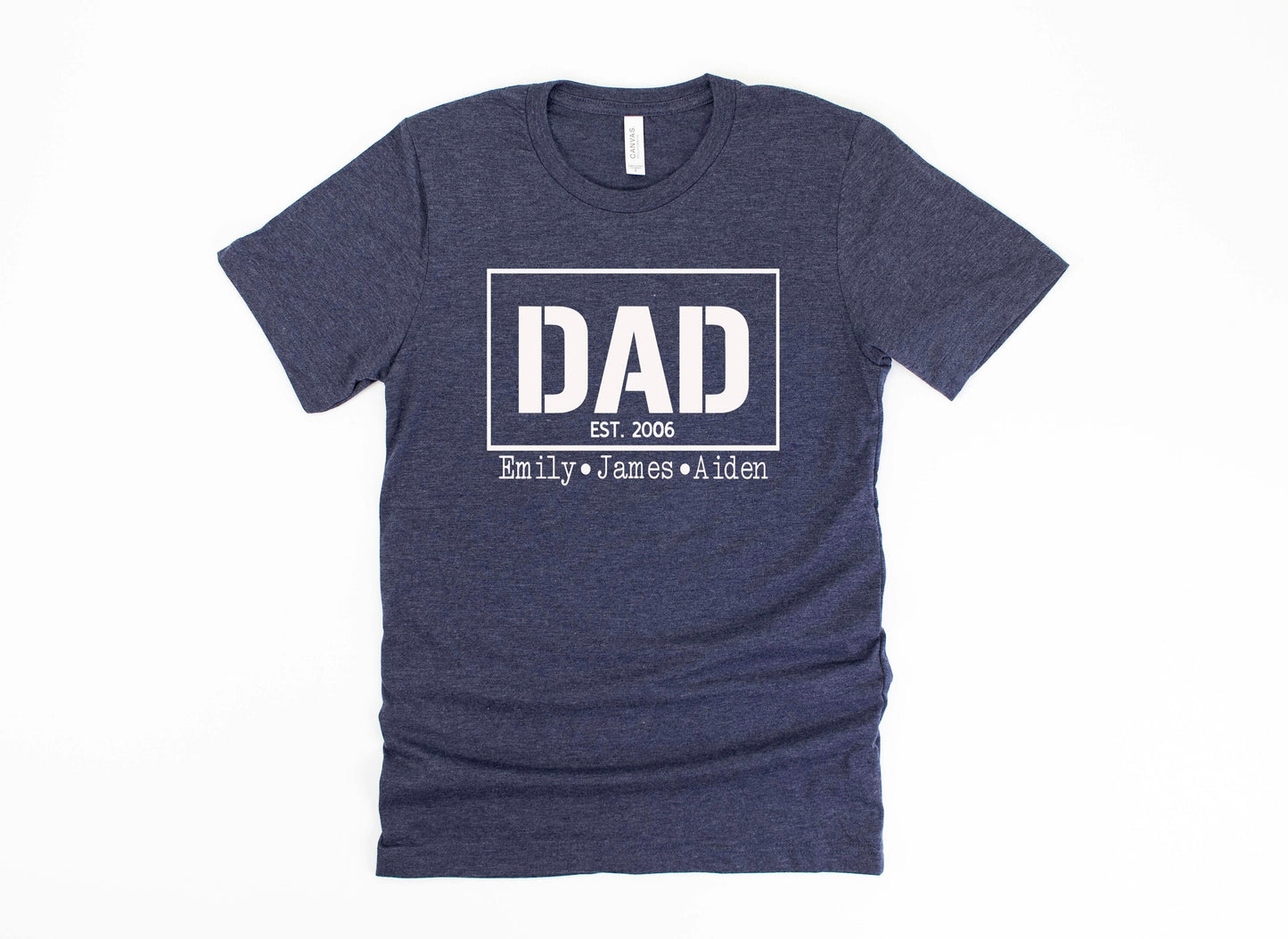 Dad Est Shirt, Father's Day Personalized, Father's Day Shirt, Father's Day Gift For Him, Father's Day Gift, Gift For Dad