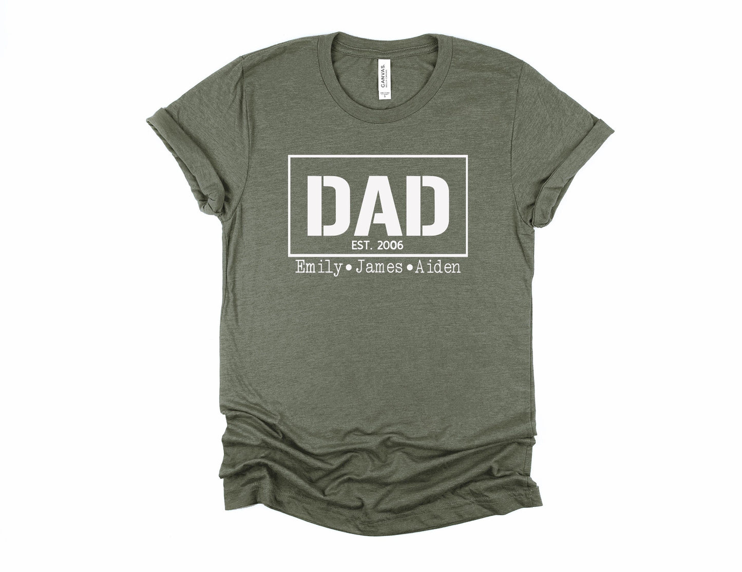 Dad Est Shirt, Father's Day Personalized, Father's Day Shirt, Father's Day Gift For Him, Father's Day Gift, Gift For Dad