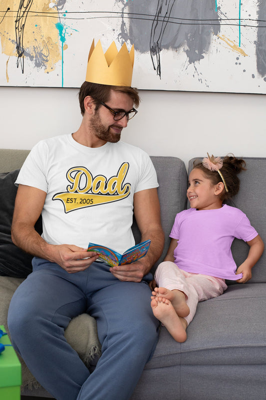 Dad Est Shirt, Dad Est 2021 Shirt, Father's Day Personalized, Father's Day Shirt, Father's Day Gift For Him, Father's Day Gift, Gift For Dad