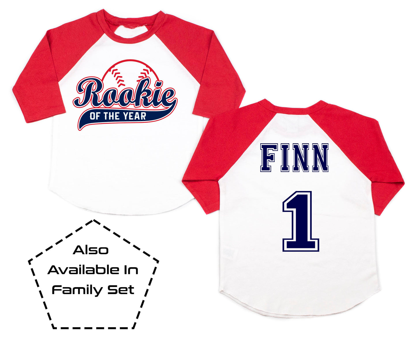 Rookie Of The Year 1st Birthday Shirt, Boys Baseball Birthday Shirt, First Birthday Boy, 1st Birthday Boy, Birthday Gift, Personalized