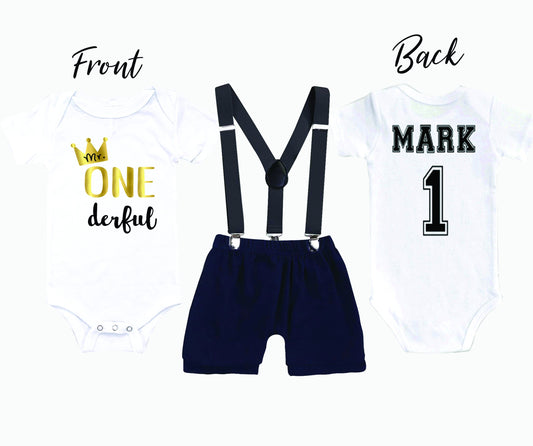 Mr Onederful Birthday Bodysuit, First Birthday Boy, 1st Birthday Boy Outfit, Mr Onederful, Birthday Gift, Personalized
