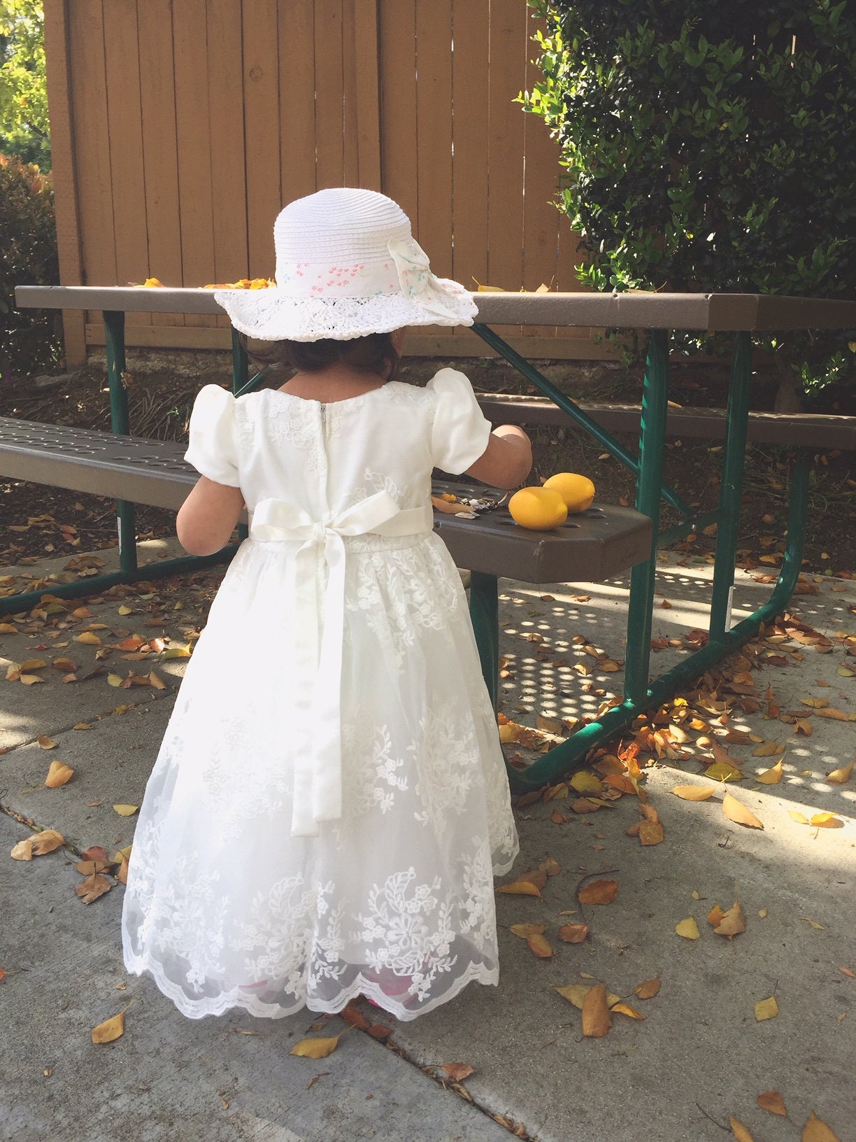 White Lace Baby Girl Dress, White Gown For Baby, Girl Baptism Dress, Newborn White Gown, Baby Girl Gift Ideas