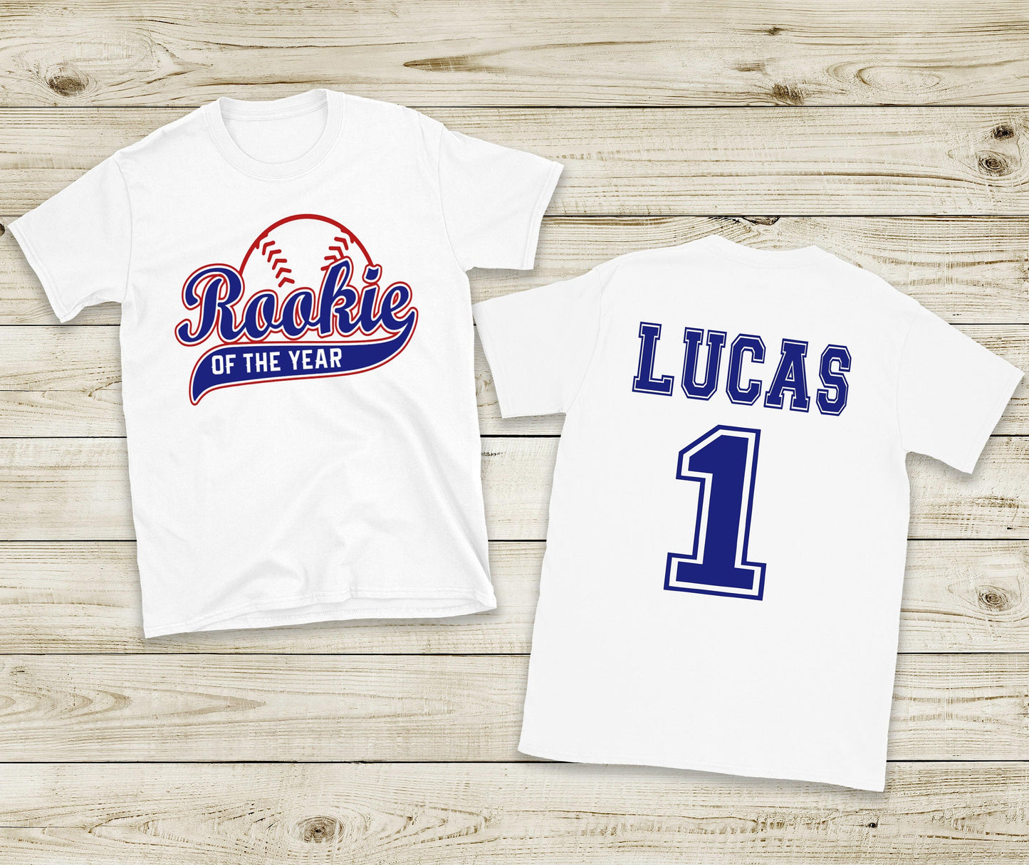 Rookie Of The Year Family Set, Personalized, 1st Birthday Shirt, Boys Baseball Birthday Shirt, First Birthday Boy, 1st Birthday Boy.