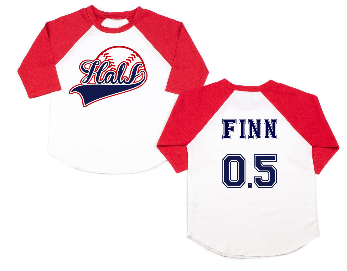 Half Birthday, Custom Baseball Half to First Birthday Shirt,  Its My Half Birthday, 6 Months Birthday, Cake Smash Outfit, Baseball Shirt