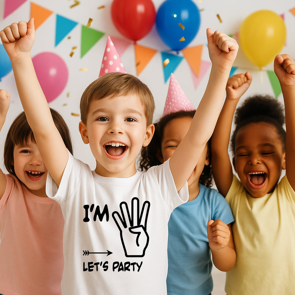 I'm Four Lets Party, 4th Birthday Shirt, Fourth Birthday Shirt, 4th Birthday Shirt, Fourth Birthday, Fourth Birthday, Unisex
