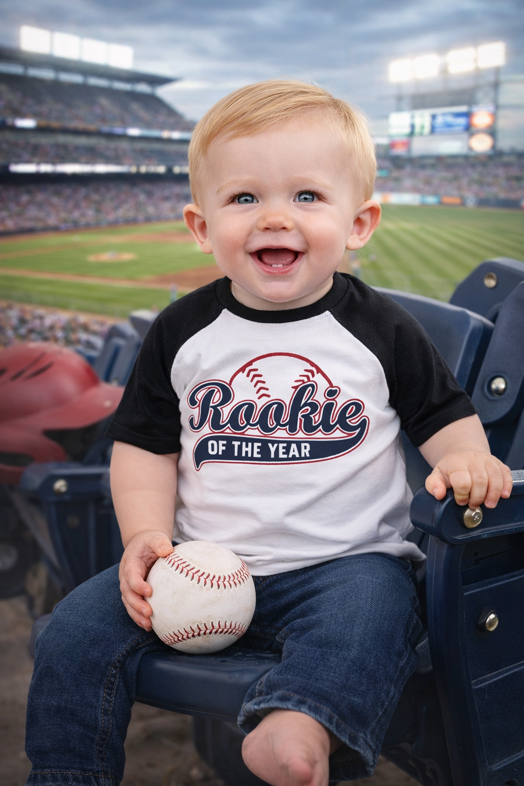 Rookie Of The Year 1st Birthday Shirt, Boys Baseball Birthday Shirt, First Birthday Boy, 1st Birthday Boy, Birthday Gift, Personalized
