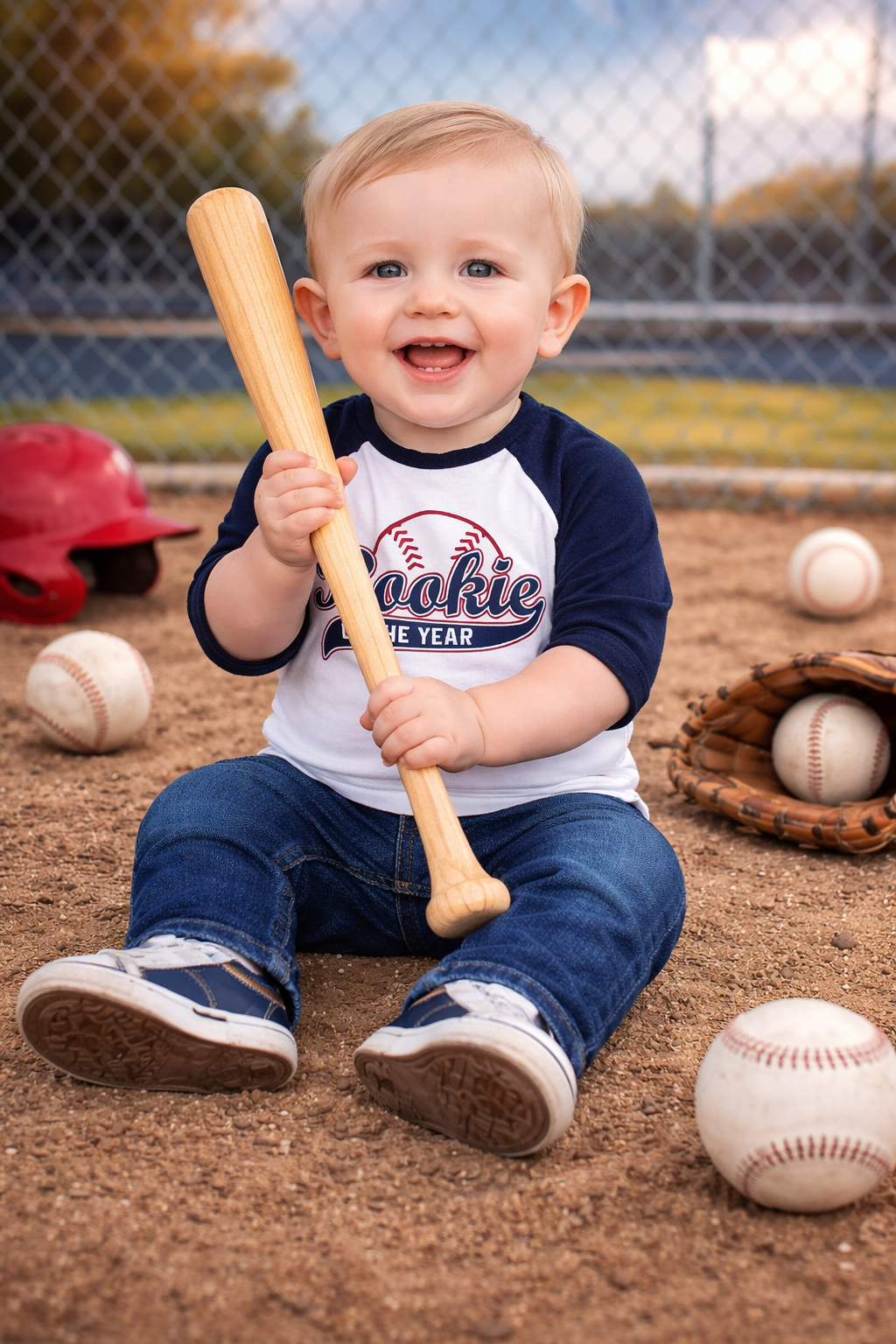 Rookie Of The Year 1st Birthday Shirt, Boys Baseball Birthday Shirt, First Birthday Boy, 1st Birthday Boy, Birthday Gift, Personalized
