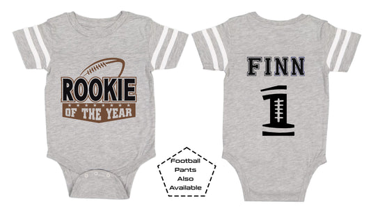 Football First Birthday Shirt, Personalized First Birthday Shirt, Football 1st Birthday Bodysuit, One Year Old Shirt
