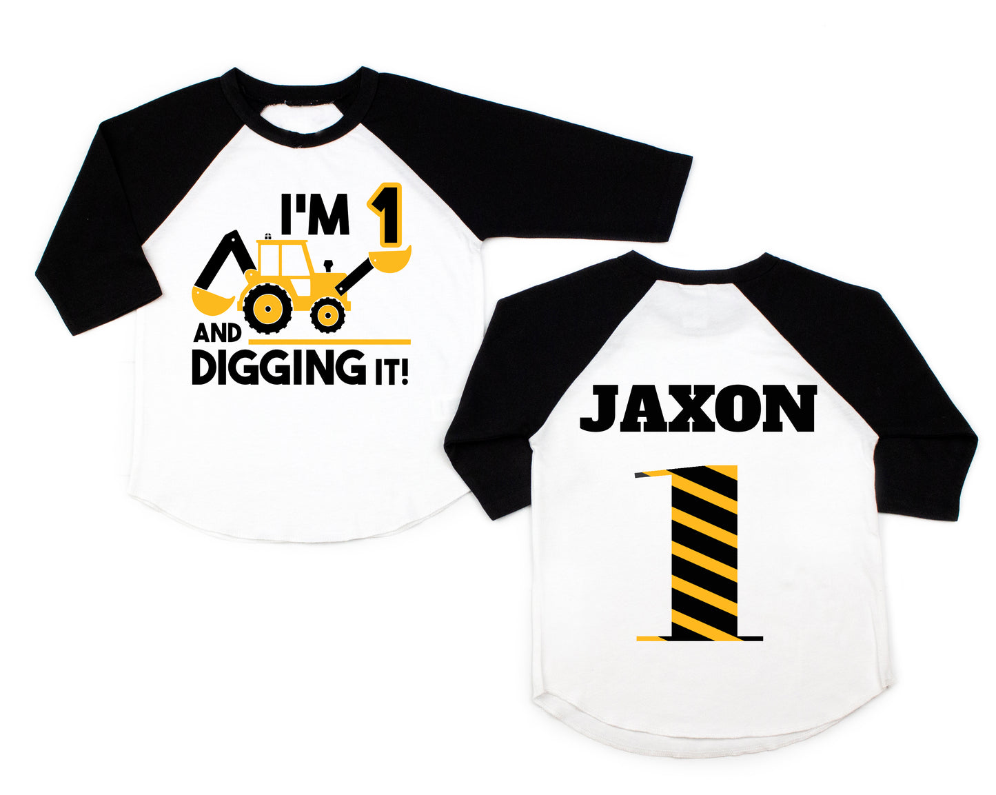 Construction Birthday Shirt, I'm One And Digging It Birthday Shirt, 1st Birthday Shirt, Excavator Birthday Shirt, Boys Construction Birthday