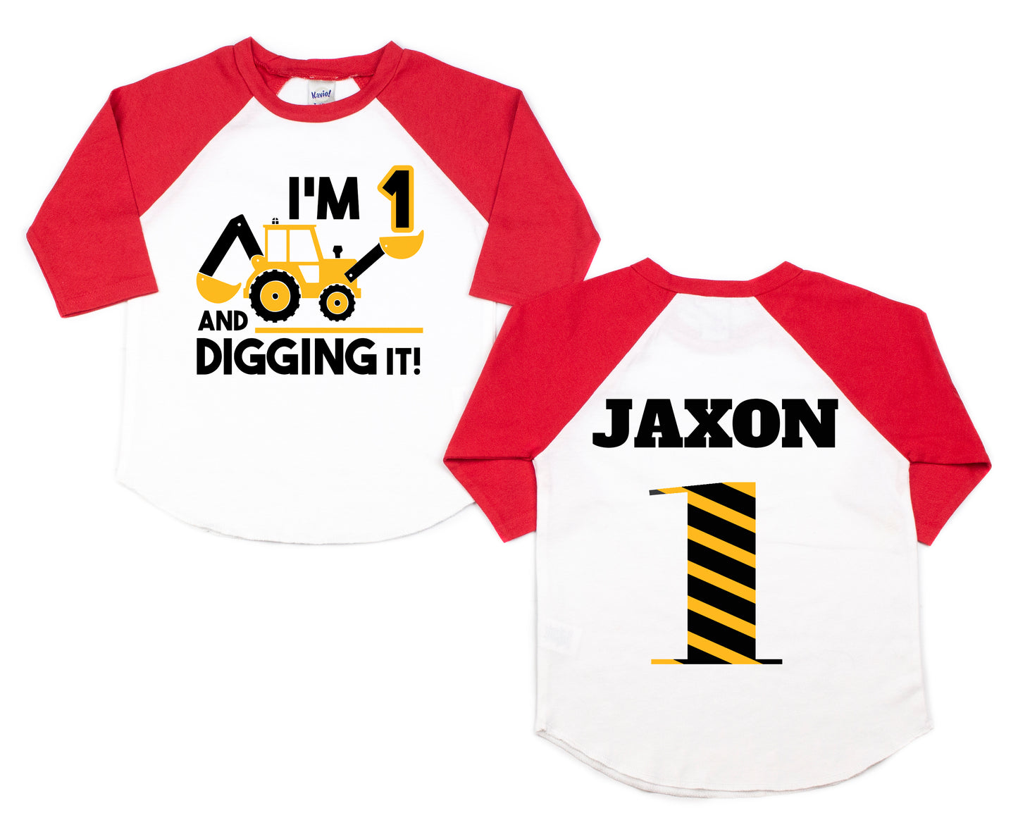 Construction Birthday Shirt, I'm One And Digging It Birthday Shirt, 1st Birthday Shirt, Excavator Birthday Shirt, Boys Construction Birthday