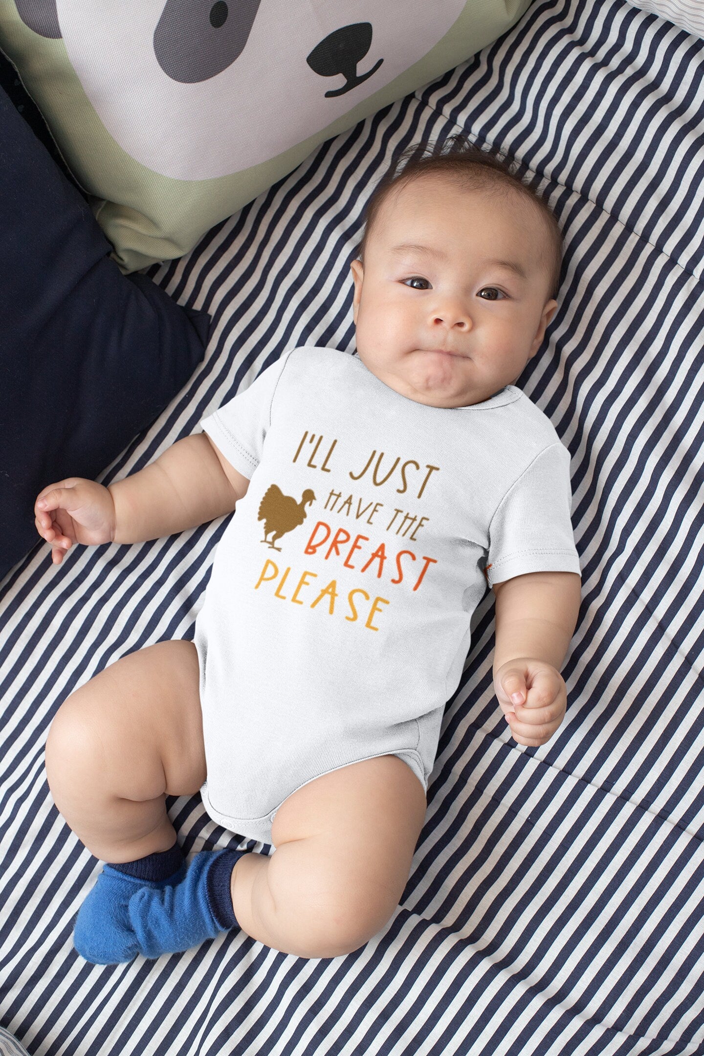 I'll Just Have The Breast Please, Thanksgiving Bodysuit, Breastfeeding Bodysuit, Turkey, Funny Baby Outfit, Fall Bodysuit, Unisex Outfit
