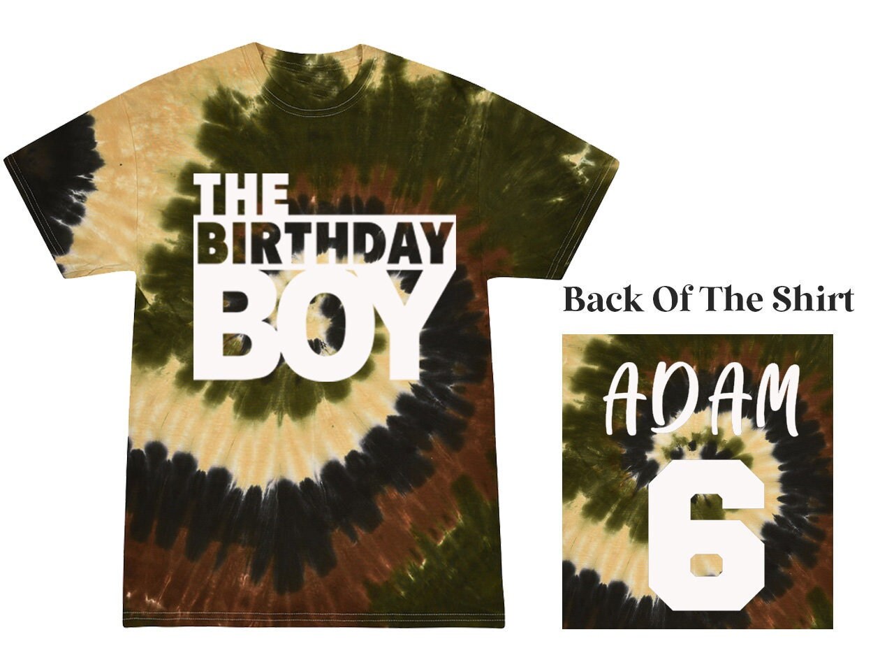 Birthday Boy Shirt, Tie Dye Shirt, Custom Birthday Boy Shirt, Birthday Shirt, Birthday, Birthday Shirt, Custom Birthday Boy, Personalized